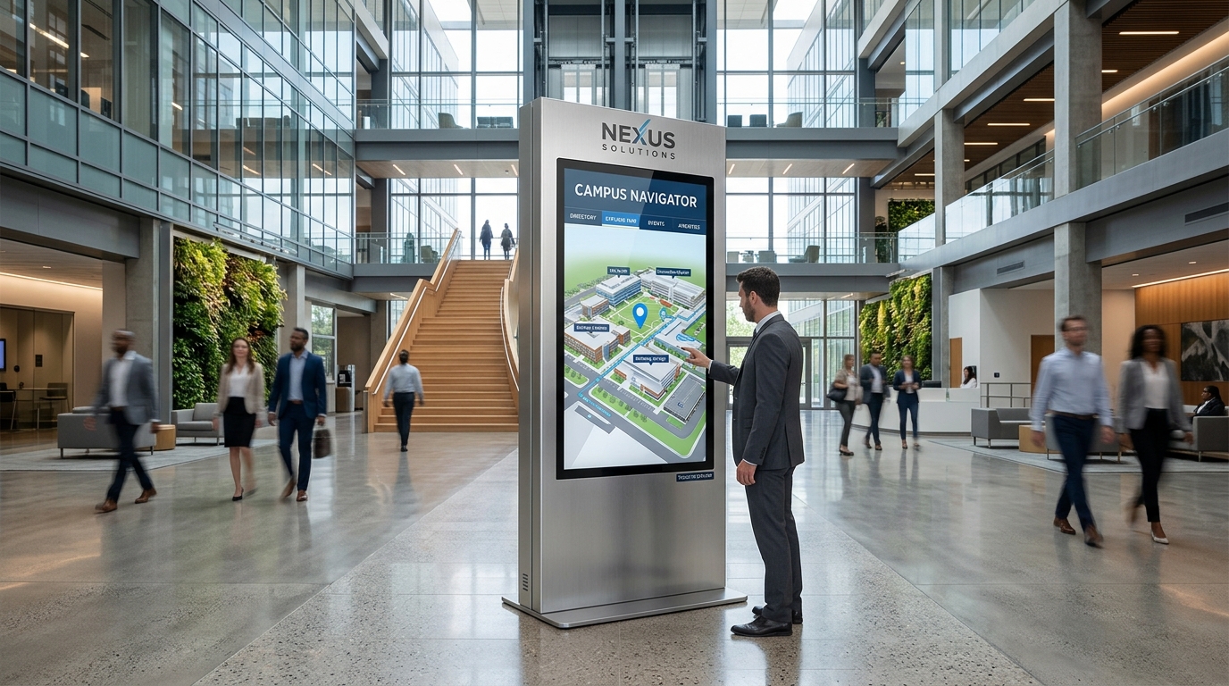 UBM SCREEN TouchPro 55" Freestanding Interactive Kiosk