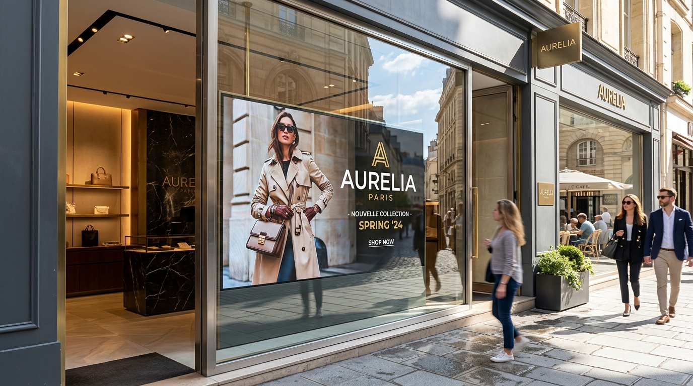 UBM SCREEN UltraBeam 43" High-Brightness Window Display
